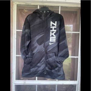 NWT Nike Therma FIT Sport Clash Full Zip Hoodie Black Mens Sz XL